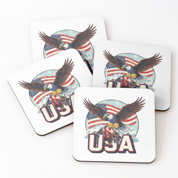 Item preview, Jack Hughes USA Ice Hockey Eagle, USA Champions 2026 designed and sold by CLOUDYMOODS.