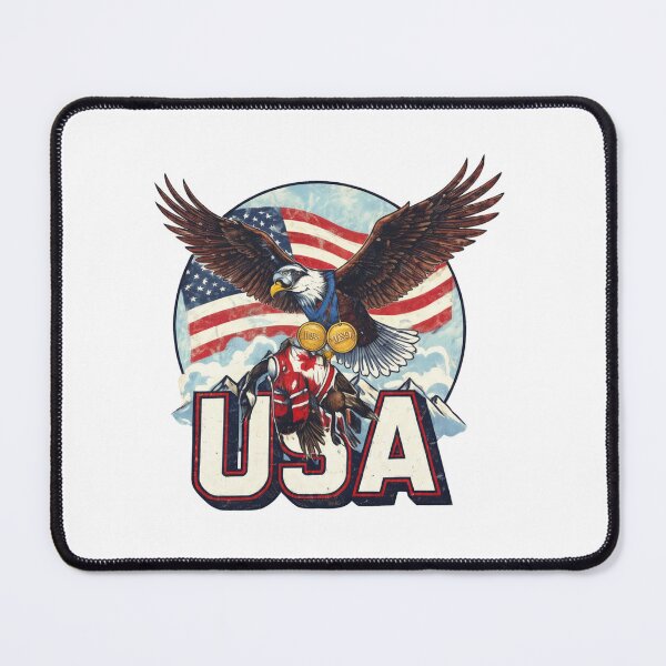 Item preview, Jack Hughes USA Ice Hockey Eagle, USA Champions 2026 designed and sold by CLOUDYMOODS.