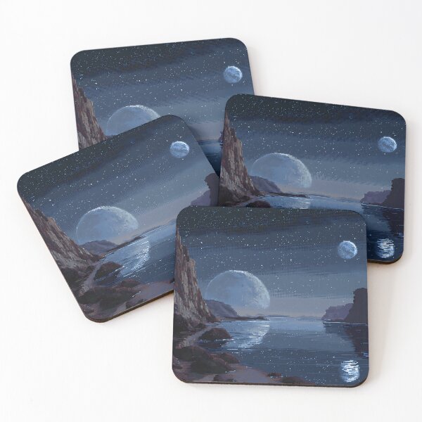 Item preview, Ethereal Reflections on a Distant Coastline - 32-bit Pixel Art designed and sold by DistantPixels.