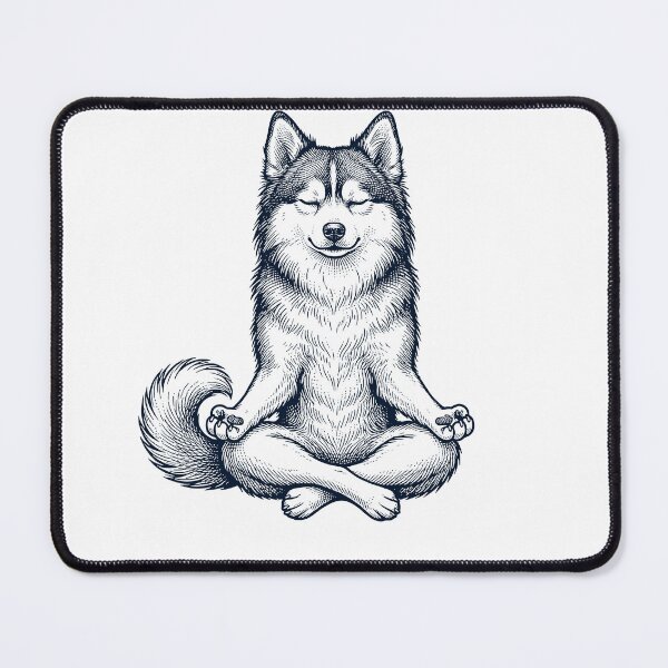 Item preview, Vintage Pomsky Yoga Lotus Meditation Dog Lover designed and sold by DoodleTortle.
