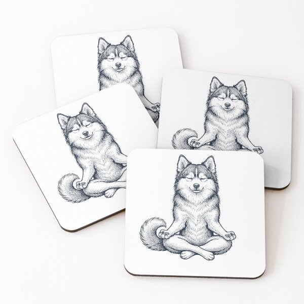 Item preview, Vintage Pomsky Yoga Lotus Meditation Dog Lover designed and sold by DoodleTortle.