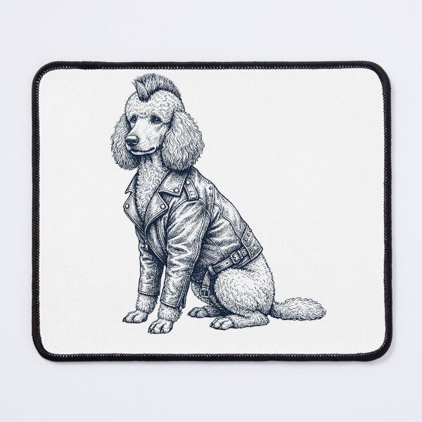 Item preview, Vintage Poodle Punk Mowhawk Dog Mom Dad designed and sold by DoodleTortle.