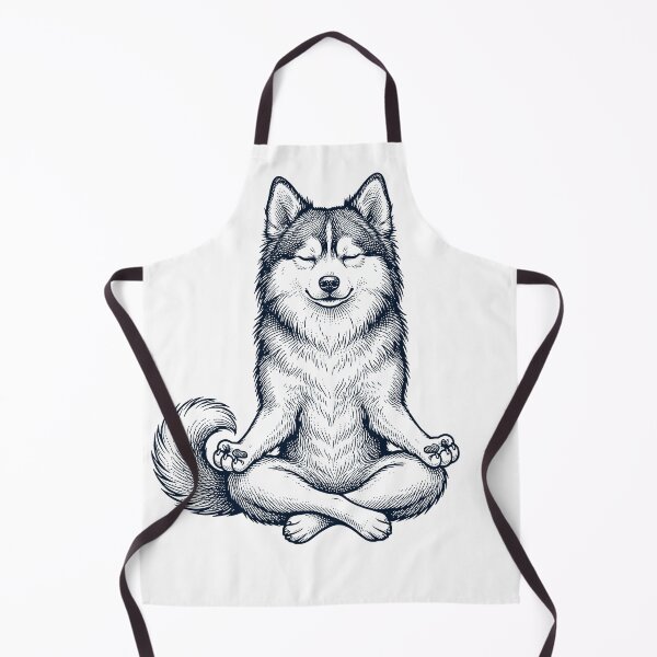 Item preview, Vintage Pomsky Yoga Lotus Meditation Dog Lover designed and sold by DoodleTortle.