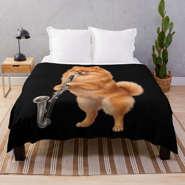 Item preview, Pomeranian Playing Bass Clarinet Player Bass Clarinetist Dog Lover designed and sold by TerryConnells.