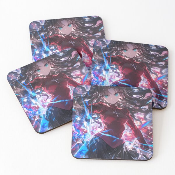 Item preview, Rin Tohsaka Fate Stay Night Blue Energy Power Stance designed and sold by 108Recordings.