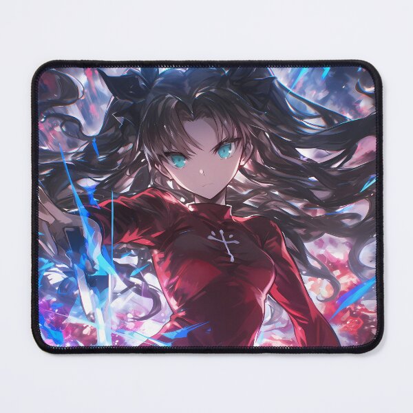 Item preview, Rin Tohsaka Fate Stay Night Blue Energy Power Stance designed and sold by 108Recordings.