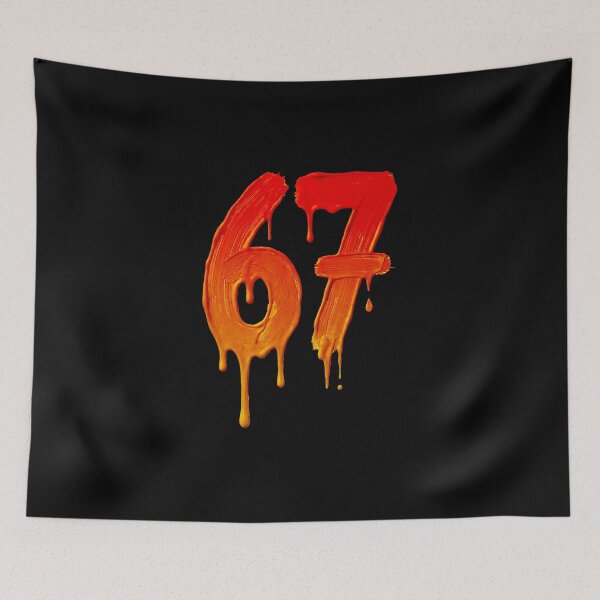 Item preview, 67 Drip Paint Number Bold Street  designed and sold by gladysenglish.