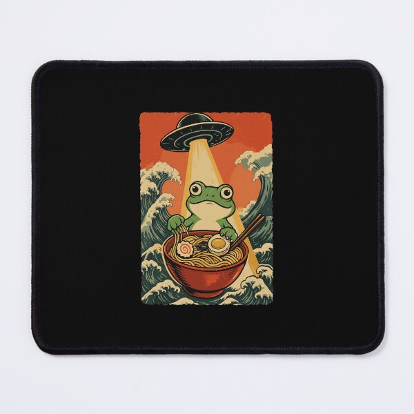 Item preview, Alien Abduction Frog Ramen Illustration – Retro Japanese Wave Style Art designed and sold by albabloom.
