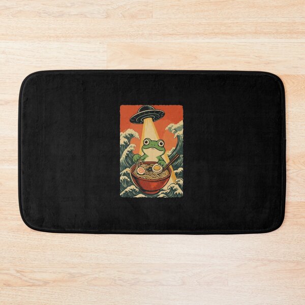 Item preview, Alien Abduction Frog Ramen Illustration – Retro Japanese Wave Style Art designed and sold by albabloom.