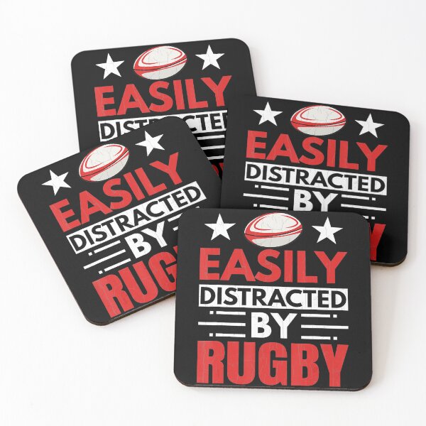 Item preview, Easily Distracted By Rugby Funny Player Coach Sports  designed and sold by GabrieSketcham.