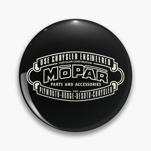 Artikelvorschau, Vintage Mopar-Emblem (1937–1947) – Vintage-Weißdruck entworfen und verkauft von retropetrol.