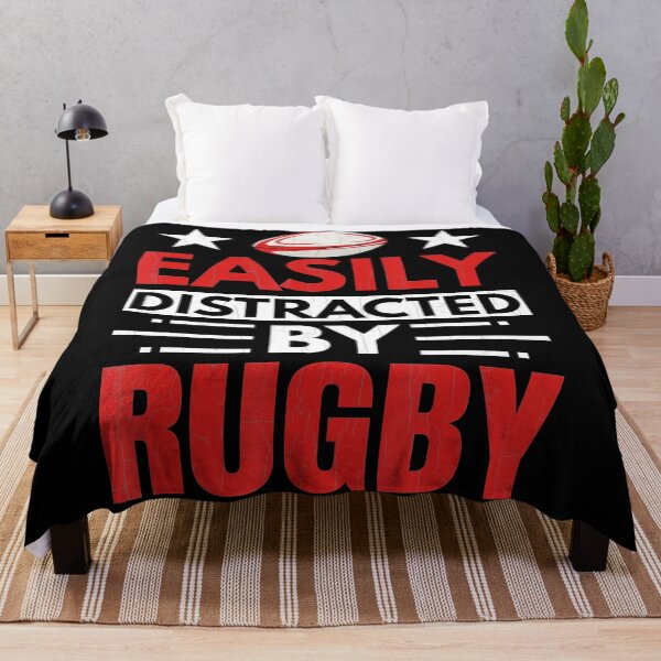 Item preview, Easily Distracted By Rugby Funny Player Coach Sports  designed and sold by GabrieSketcham.