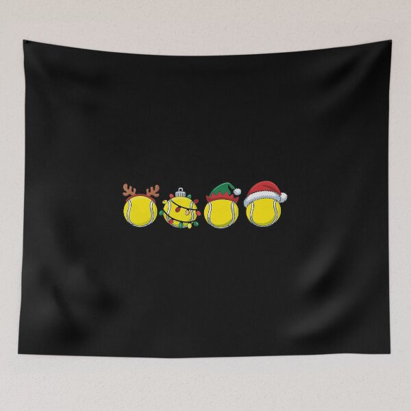 Item preview, Christmas Tennis Balls Reindeer Elf Santa Holiday Cute Illustration designed and sold by WayTBeenkenArt.
