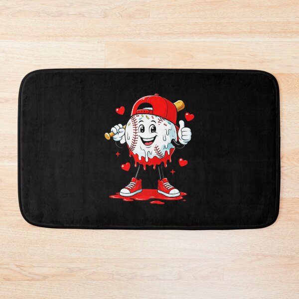 Item preview, Drippy Baseball Heart Cartoon Funny Sports Character designed and sold by miaa-artistshop.