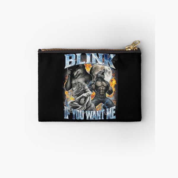 Item preview, Blink If You Want Me Funny Alpha Wolf Bootleg Meme Gifts  designed and sold by tadmercado.