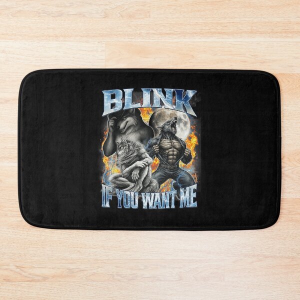Item preview, Blink If You Want Me Funny Alpha Wolf Bootleg Meme Gifts  designed and sold by tadmercado.