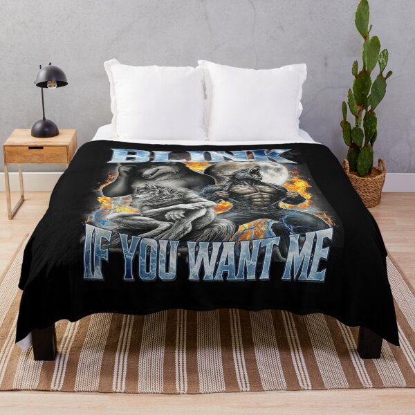 Item preview, Blink If You Want Me Funny Alpha Wolf Bootleg Meme Gifts designed and sold by tadmercado.