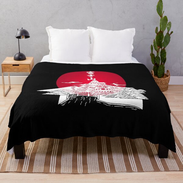 Item preview, White Japanese landscape and red sun designed and sold by Lagueny.