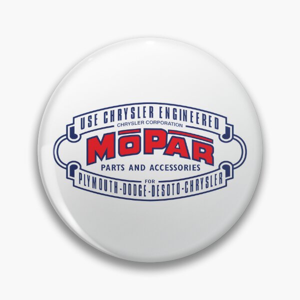 Artikelvorschau, Vintage Mopar-Emblem (1937–1947) – blauer Druck entworfen und verkauft von retropetrol.