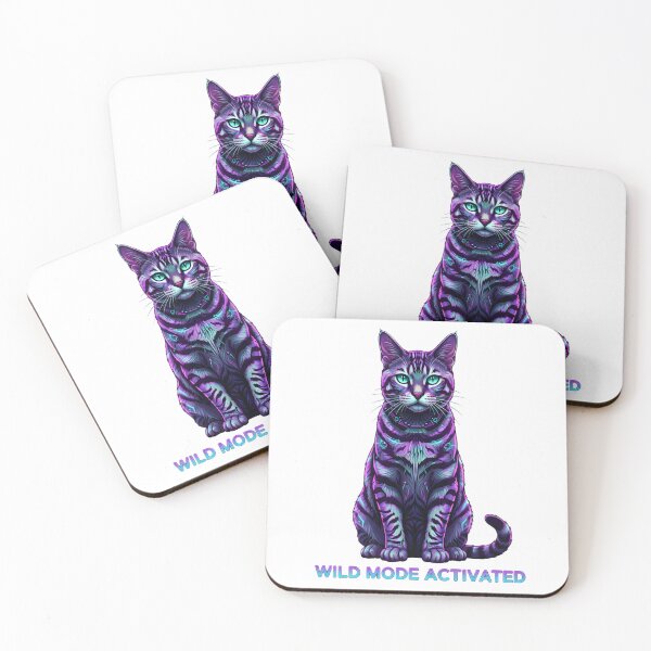 Item preview, Neon Bengal Cat Wild Mode designed and sold by Animalpetslover.