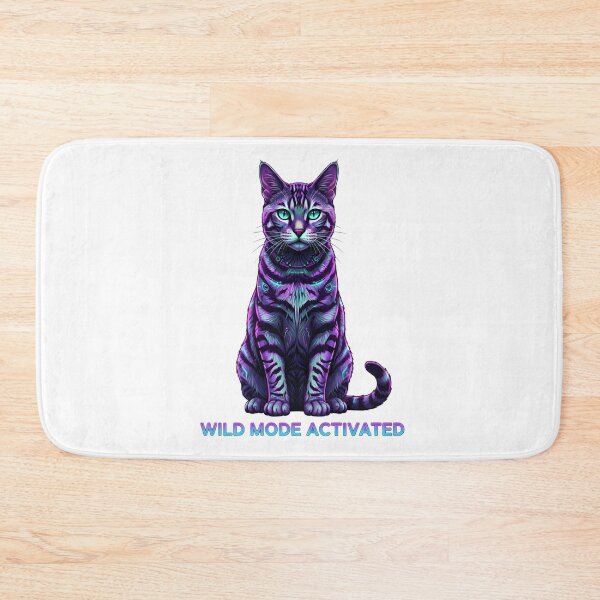 Item preview, Neon Bengal Cat Wild Mode designed and sold by Animalpetslover.