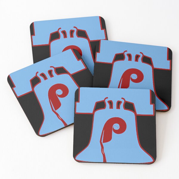 Item preview, Powder Blue Retro Baseball Phillies Liberty Bell designed and sold by CoreneSchaefer.