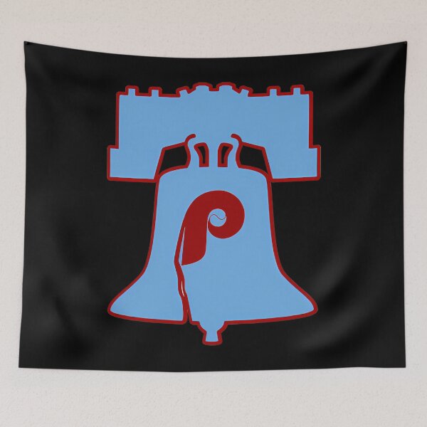 Item preview, Powder Blue Retro Baseball Phillies Liberty Bell designed and sold by CoreneSchaefer.