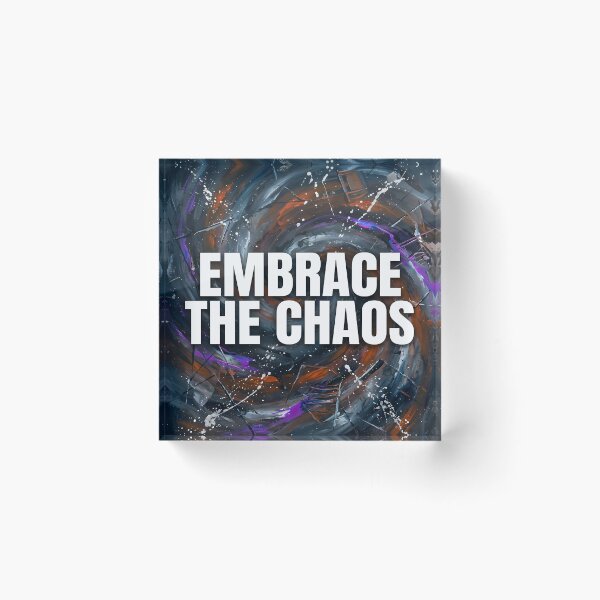 Item preview, Embrace the Chaos Abstract Art designed and sold by DeBrainstore.