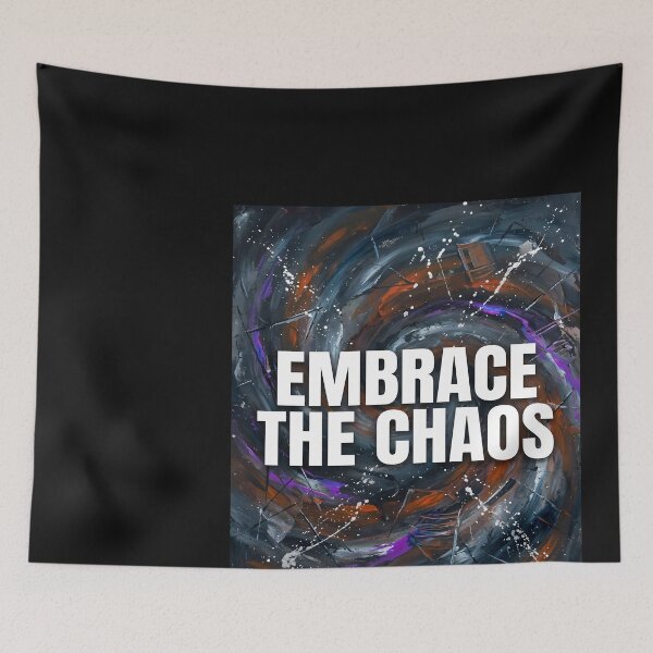 Item preview, Embrace the Chaos Abstract Art designed and sold by DeBrainstore.