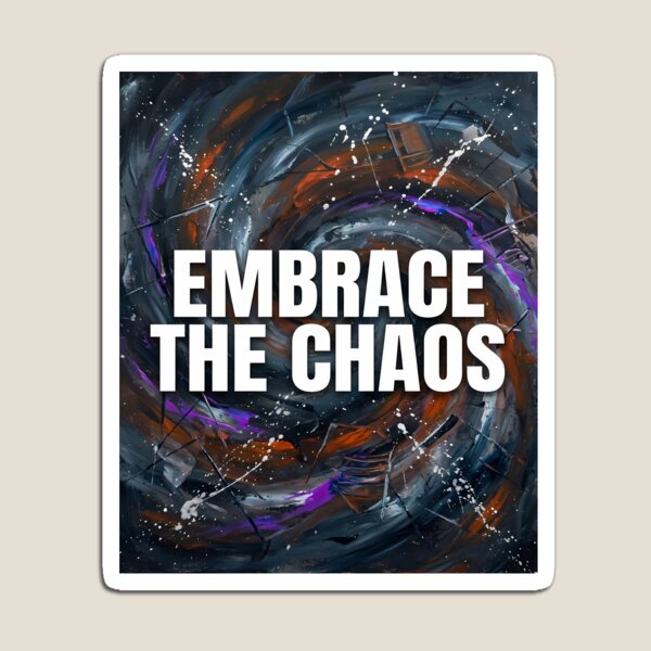 Item preview, Embrace the Chaos Abstract Art designed and sold by DeBrainstore.