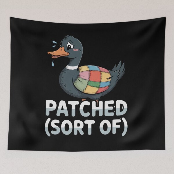Item preview, Quack Tape  - repair-tape - field repair humor - temporary fix club - patch notes humor - hotfix engineer joke - maintenance crew - workshop life funny - overlanding repair - maker space  designed and sold by JansenGS.