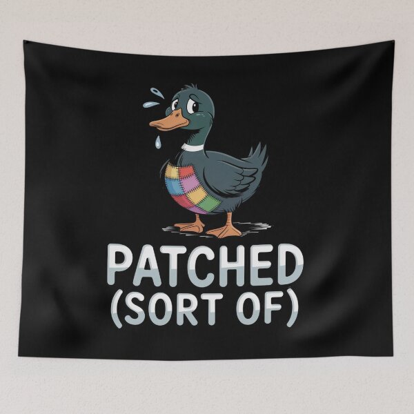 Item preview, Quack Tape  - repair-tape - field repair humor - temporary fix club - patch notes humor - hotfix engineer joke - maintenance crew - workshop life funny - overlanding repair - maker space  designed and sold by JansenGS.