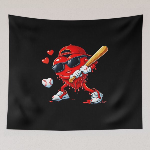 Item preview, Dripping Heart Baseball Cartoon Street Style designed and sold by miaa-artistshop.