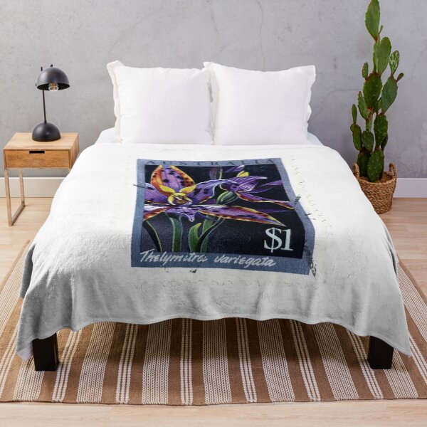Item preview, Purple Flower Australia Vintage Postage Stamp designed and sold by red-amber65.