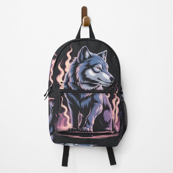 Item preview, Mystic Fire Spirit Wolf – Fantasy Animal Art designed and sold by myforestfog.