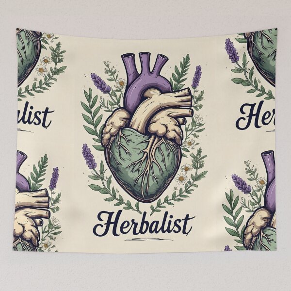 Item preview, Heart Grown Wild – Botanical Anatomy Illustration designed and sold by owi-art.
