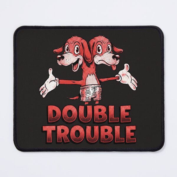 Item preview, Double‑Headed Mischief Dog designed and sold by AwesomeBeyondLimits.