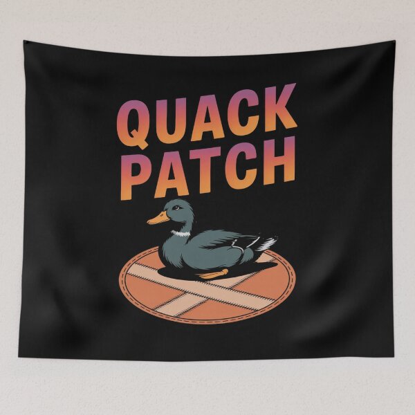Item preview, Quack Tape  - repair-tape - field repair humor - temporary fix club - patch notes humor - hotfix engineer joke - maintenance crew - workshop life funny - overlanding repair - maker space  designed and sold by JansenGS.
