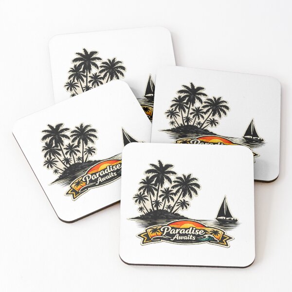 Item preview, Paradise Awaits Tropical Sunset Patch designed and sold by Mastermind-Art.