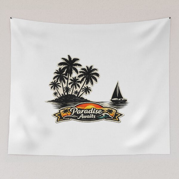Item preview, Paradise Awaits Tropical Sunset Patch designed and sold by Mastermind-Art.