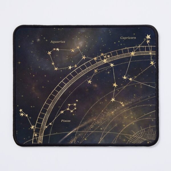 Item preview, Golden Zodiac Constellations in Space designed and sold by DeBrainstore.