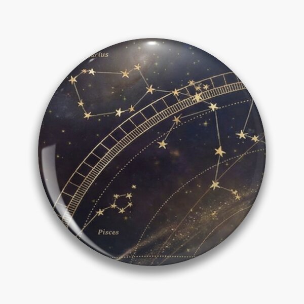 Item preview, Golden Zodiac Constellations in Space designed and sold by DeBrainstore.