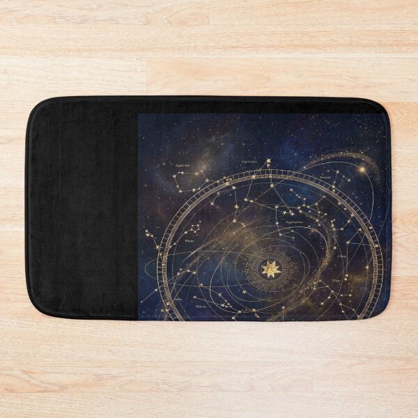 Item preview, Golden Zodiac Constellations in Space designed and sold by DeBrainstore.