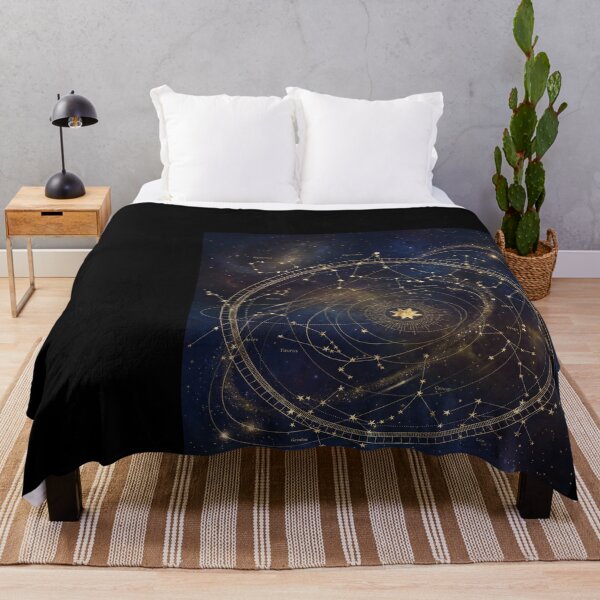 Item preview, Golden Zodiac Constellations in Space designed and sold by DeBrainstore.