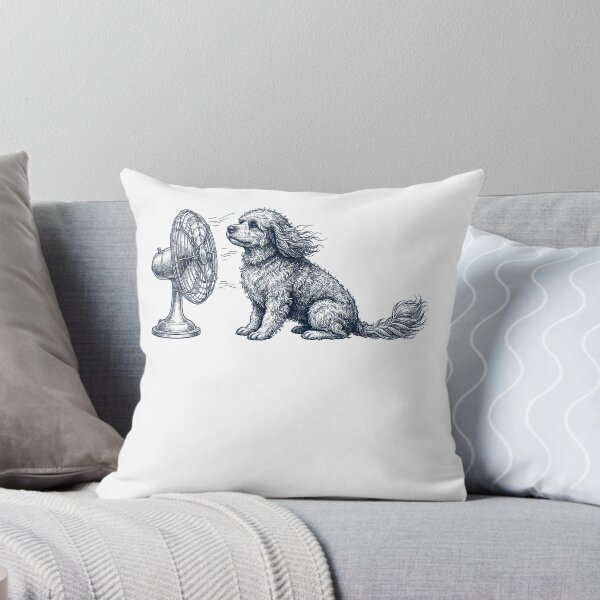 Item preview, Vintage Portuguese Water Dog With Fan Dog Mom Dad designed and sold by DoodleTortle.
