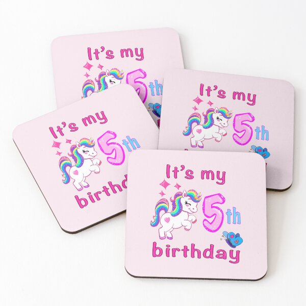 Item preview, It’s my 5th birthday Unicorn kids girls gift for the birthday girl. designed and sold by Artonmytee.