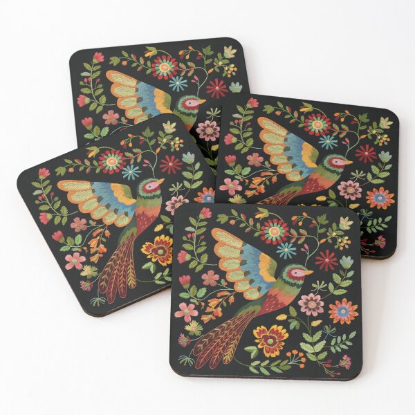 Item preview, Mexican Embroidery Pattern Art Birds Flowers designed and sold by xiao xuans.