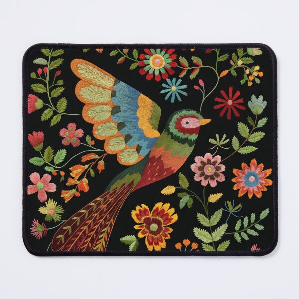 Item preview, Mexican Embroidery Pattern Art Birds Flowers designed and sold by xiao xuans.