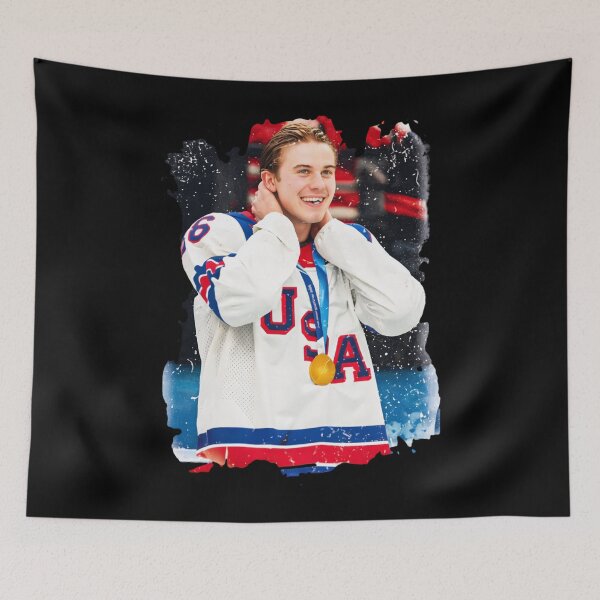 Item preview, Jack Hughes USA Hockey, Jack Hughes Golden Goal designed and sold by CLOUDYMOODS.