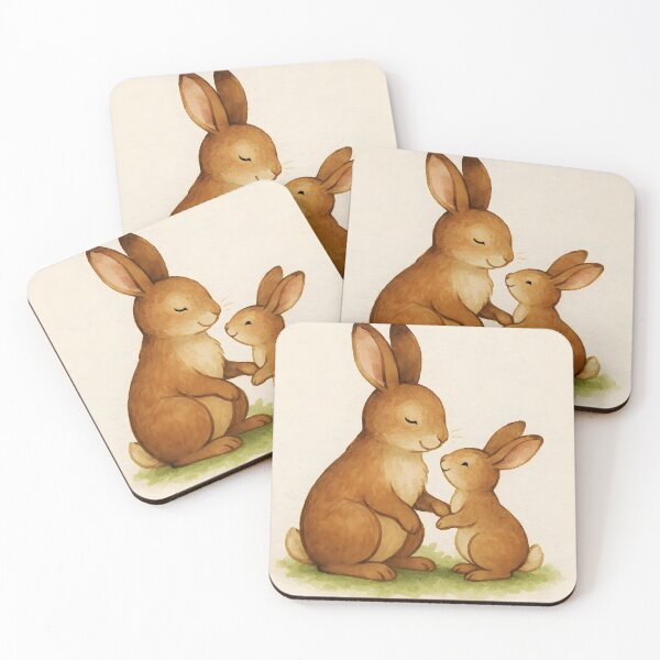 Item preview, Hoppy Mother’s Day – Sweet Mama Bunny Watercolor designed and sold by EmeraldeaArt.